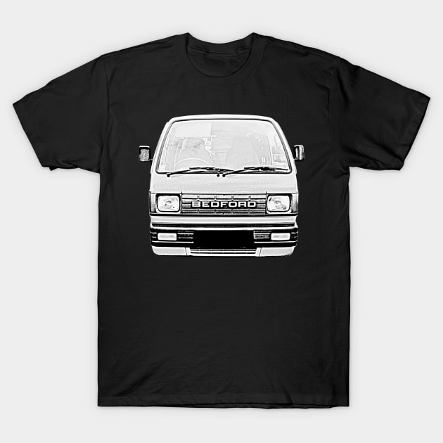 Bedford Rascal 1980s classic microvan T-Shirt by soitwouldseem